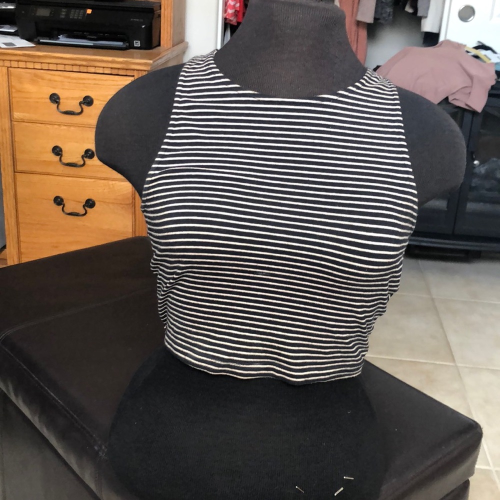 Striped crop top